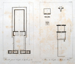 Plan du grand Temple d'Apollinopolis, Plan de Temples a Medinet Abou